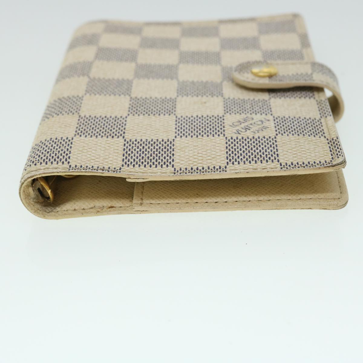 LOUIS VUITTON Damier Azur Agenda PM Day Planner Cover R20706 LV Auth 52887