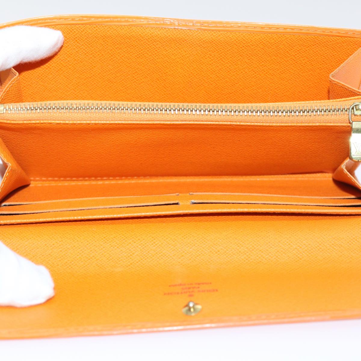 LOUIS VUITTON Epi Porte Monnaie Credit Wallet Orange Mandarin M6359H Auth 52890