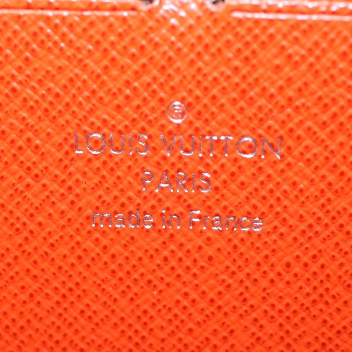 LOUIS VUITTON Epi Zippy Wallet Long Wallet Orange Mandarin M60310 LV Auth 52895