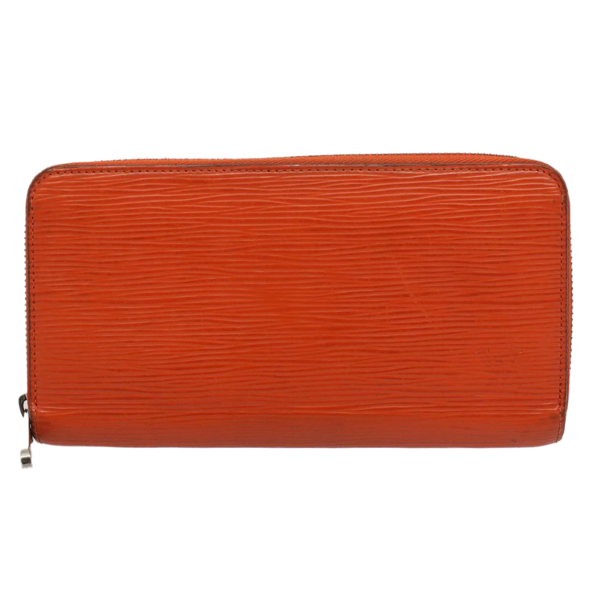 LOUIS VUITTON Epi Zippy Wallet Long Wallet Orange Mandarin M60310 LV Auth 52895