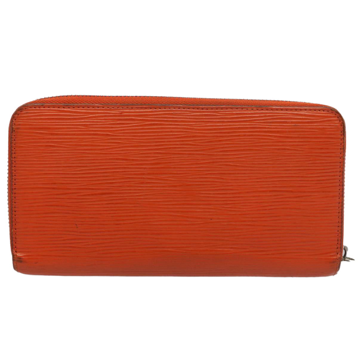 LOUIS VUITTON Epi Zippy Wallet Long Wallet Orange Mandarin M60310 LV Auth 52895