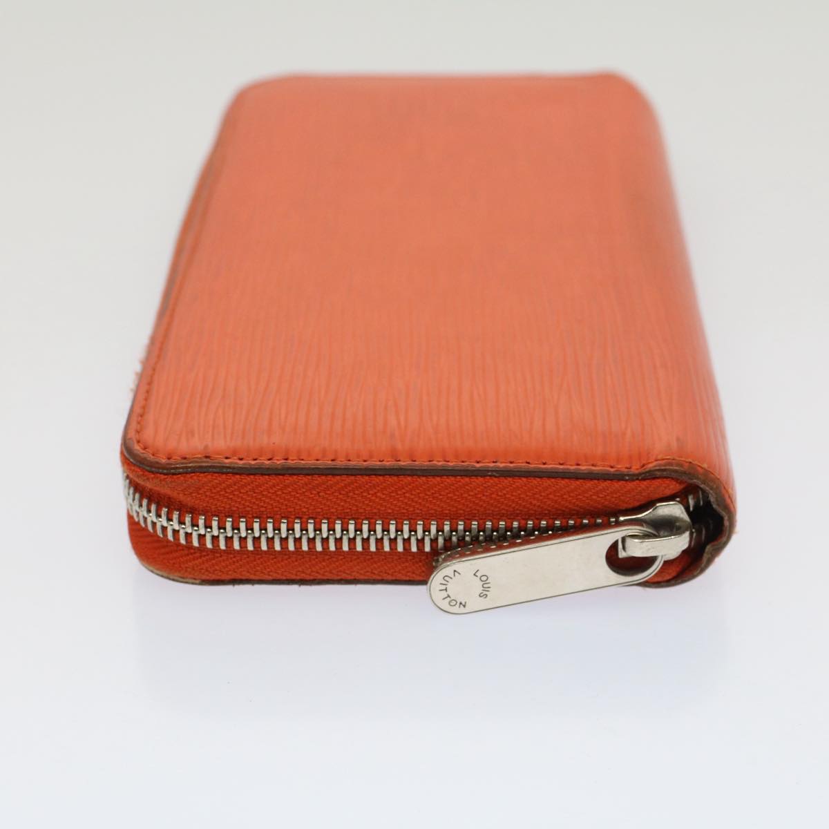 LOUIS VUITTON Epi Zippy Wallet Long Wallet Orange Mandarin M60310 LV Auth 52895