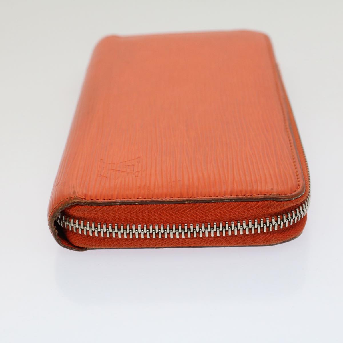 LOUIS VUITTON Epi Zippy Wallet Long Wallet Orange Mandarin M60310 LV Auth 52895