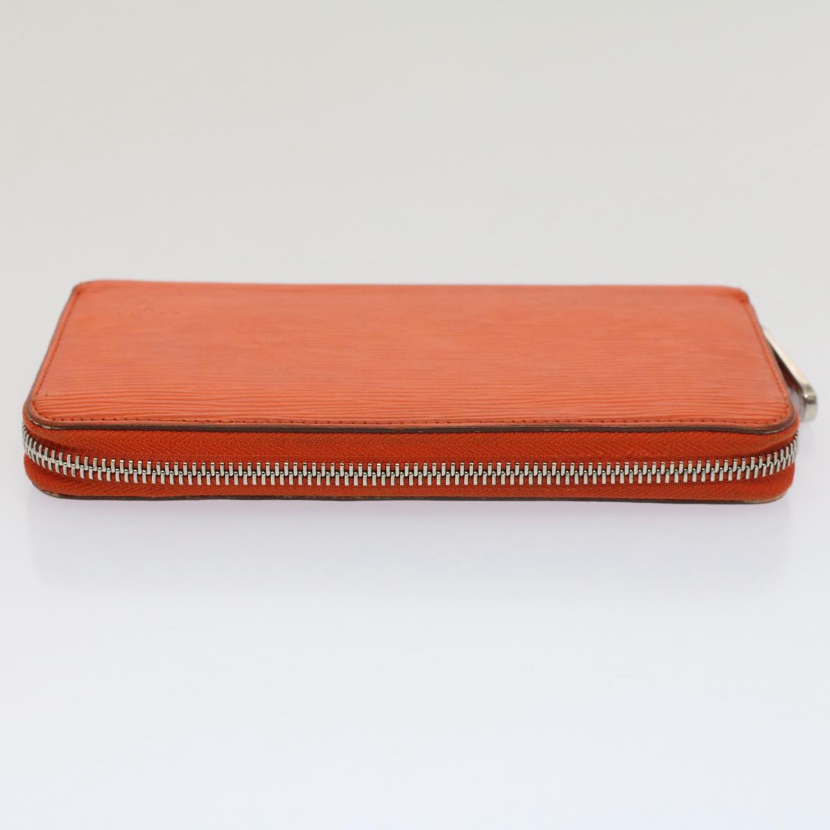 LOUIS VUITTON Epi Zippy Wallet Long Wallet Orange Mandarin M60310 LV Auth 52895