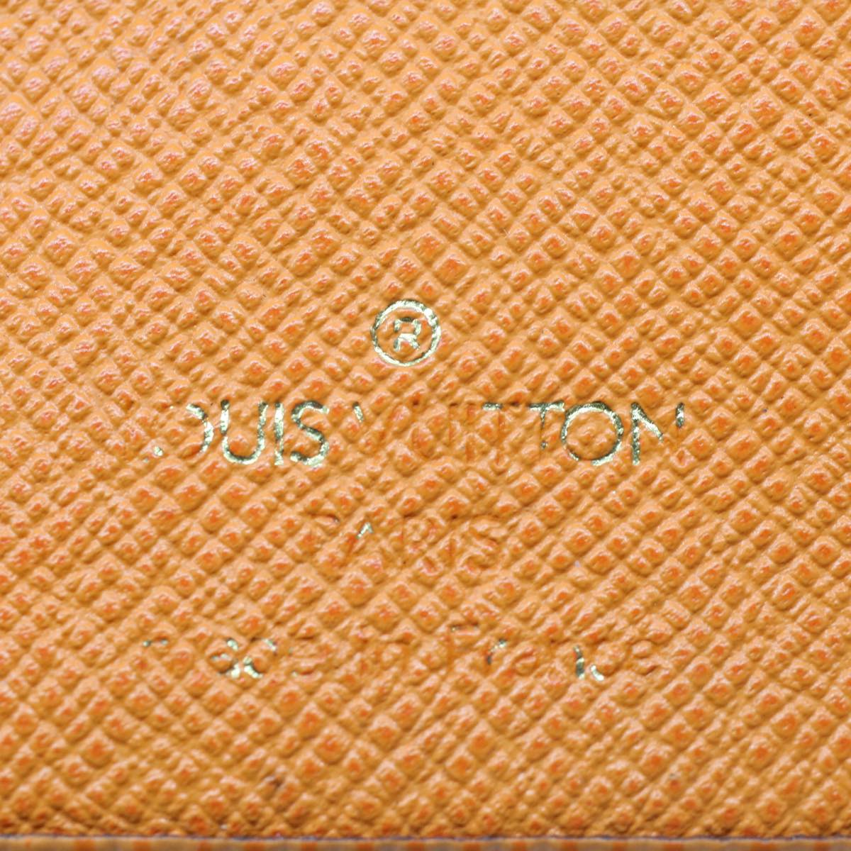 LOUIS VUITTON Epi Porte Monnaie Billets Viennois Mandarin M6324H LV Auth 52896