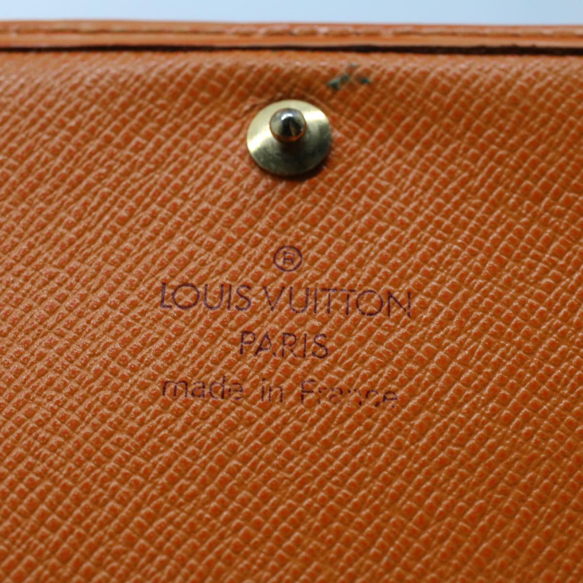 LOUIS VUITTON Epi Porte Monnaie Billets Tresor Wallet Mandarin M6350H Auth 52897