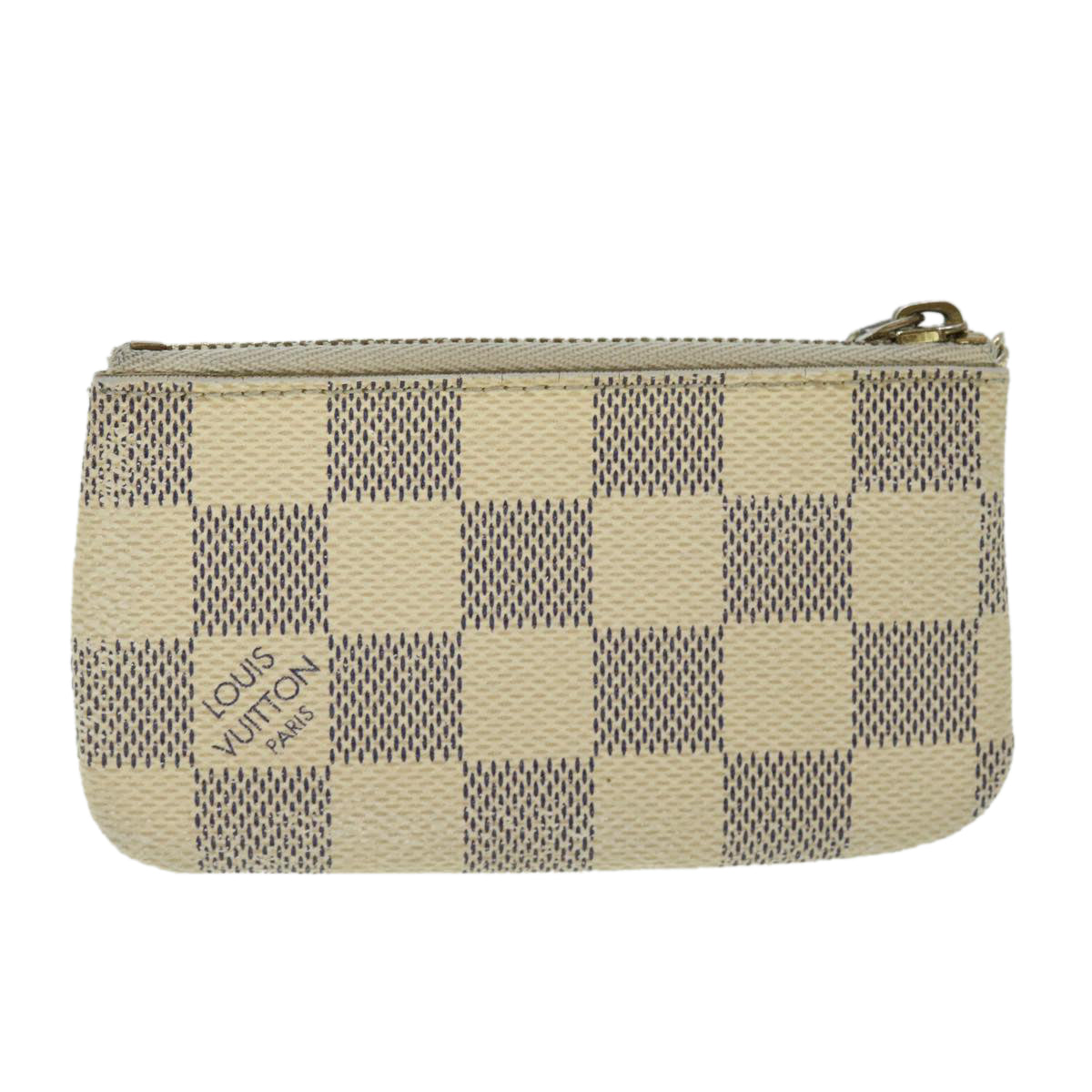 LOUIS VUITTON Damier Azur Pochette Cles Coin Purse N62659 LV Auth 52903