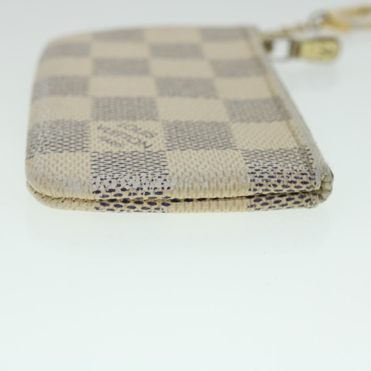 LOUIS VUITTON Damier Azur Pochette Cles Coin Purse N62659 LV Auth 52903