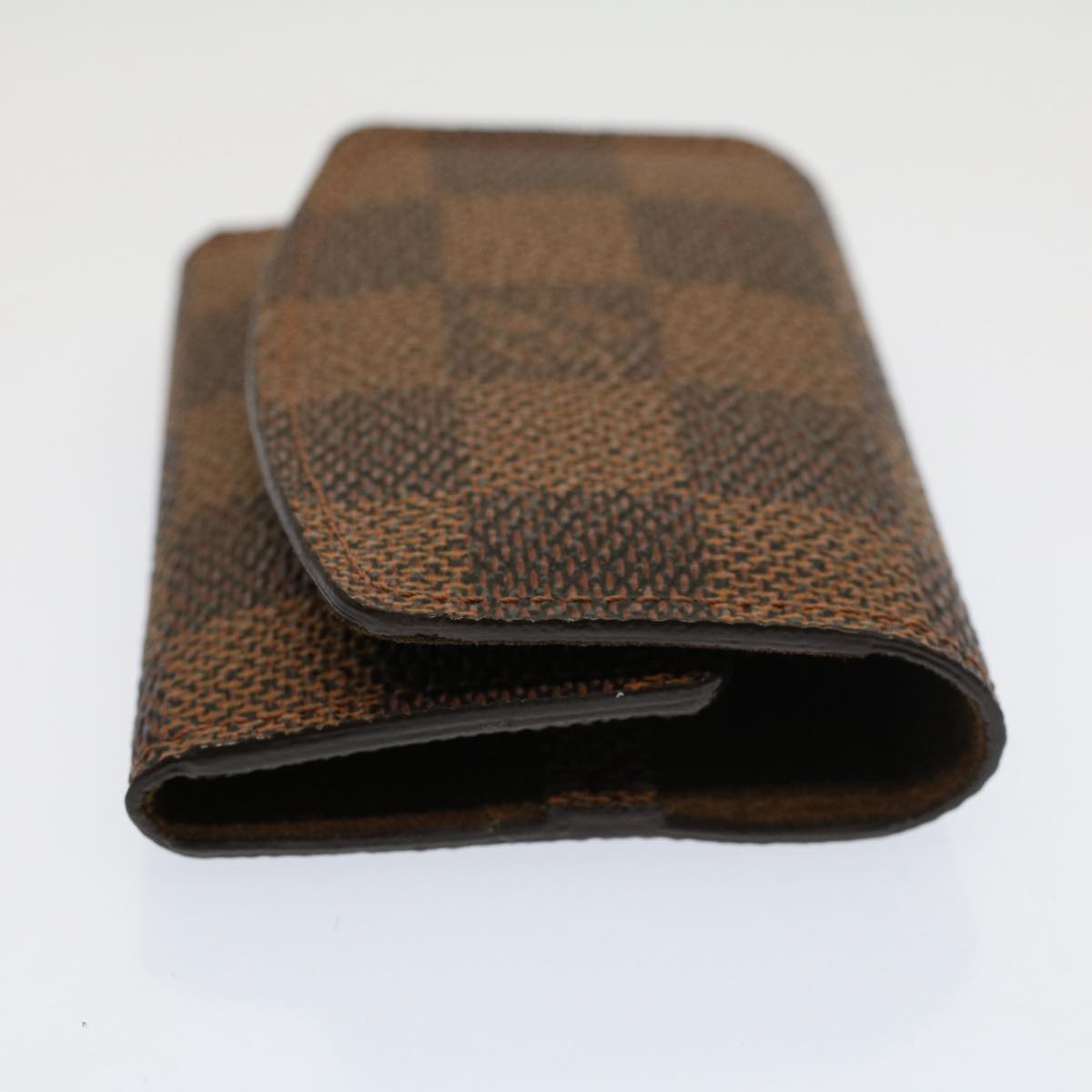 LOUIS VUITTON Damier Ebene Bouton De Manchette Cadena Eclet M64600 LV Auth 52910