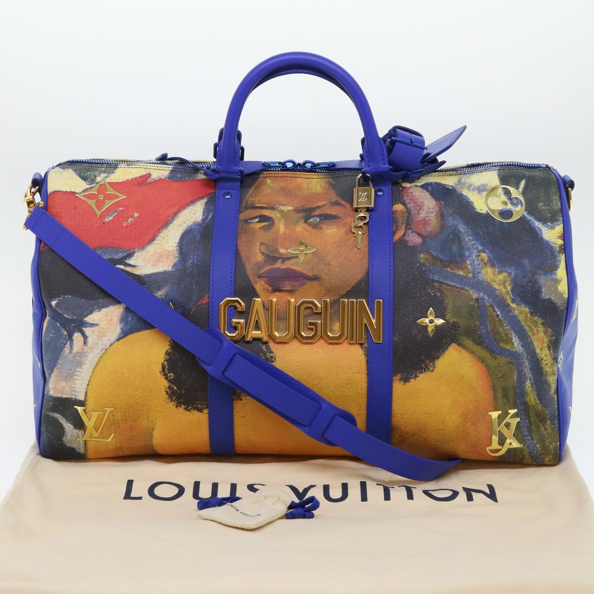 LOUIS VUITTON Masters Collection Keepall Bandouliere 50 Bag Gauguin Auth 52948A