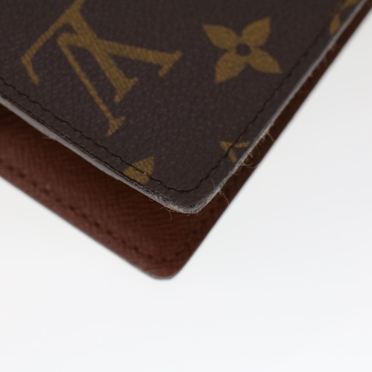 LOUIS VUITTON Monogram Agenda GM Day Planner Cover R20006 LV Auth 52994