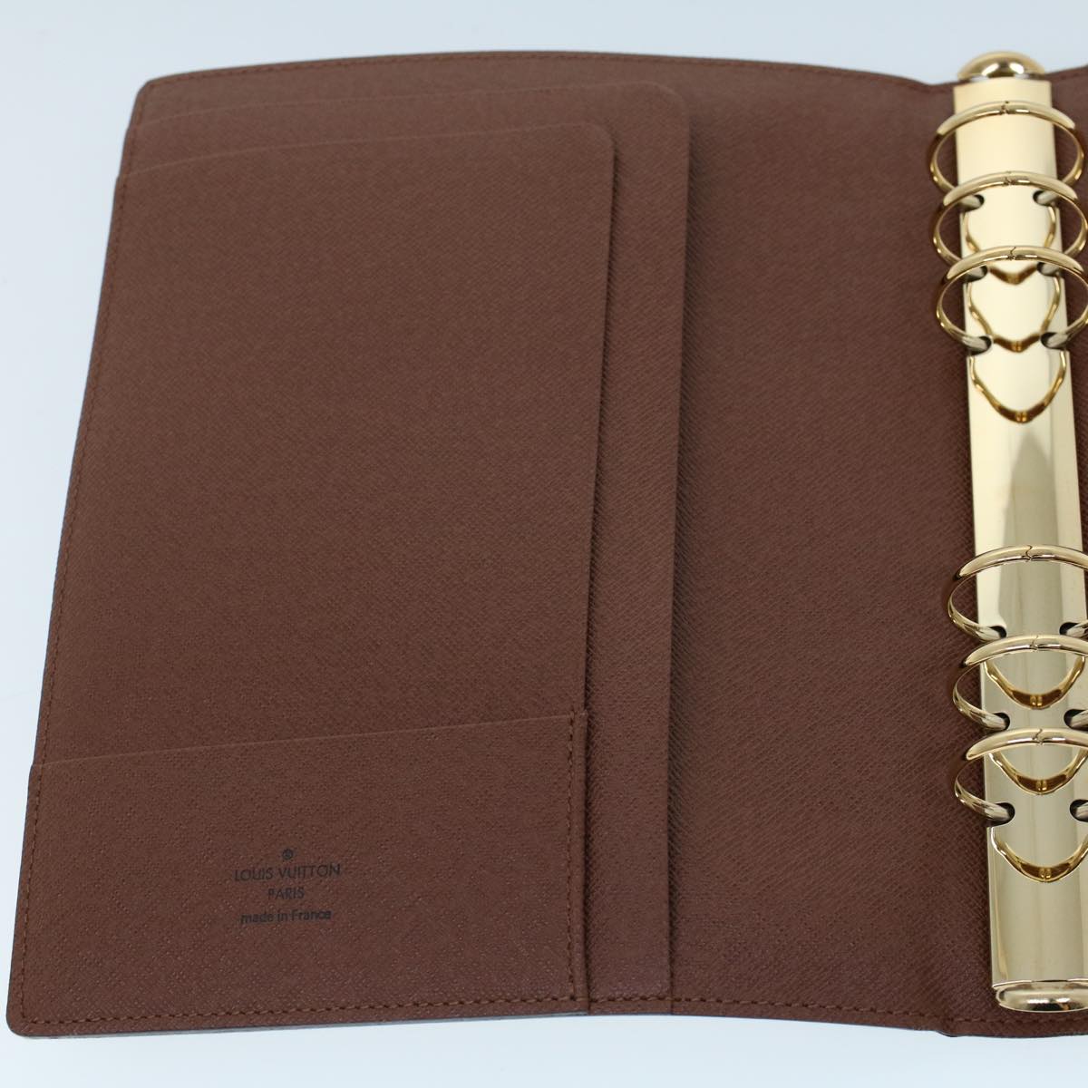 LOUIS VUITTON Monogram Agenda GM Day Planner Cover R20006 LV Auth 52994