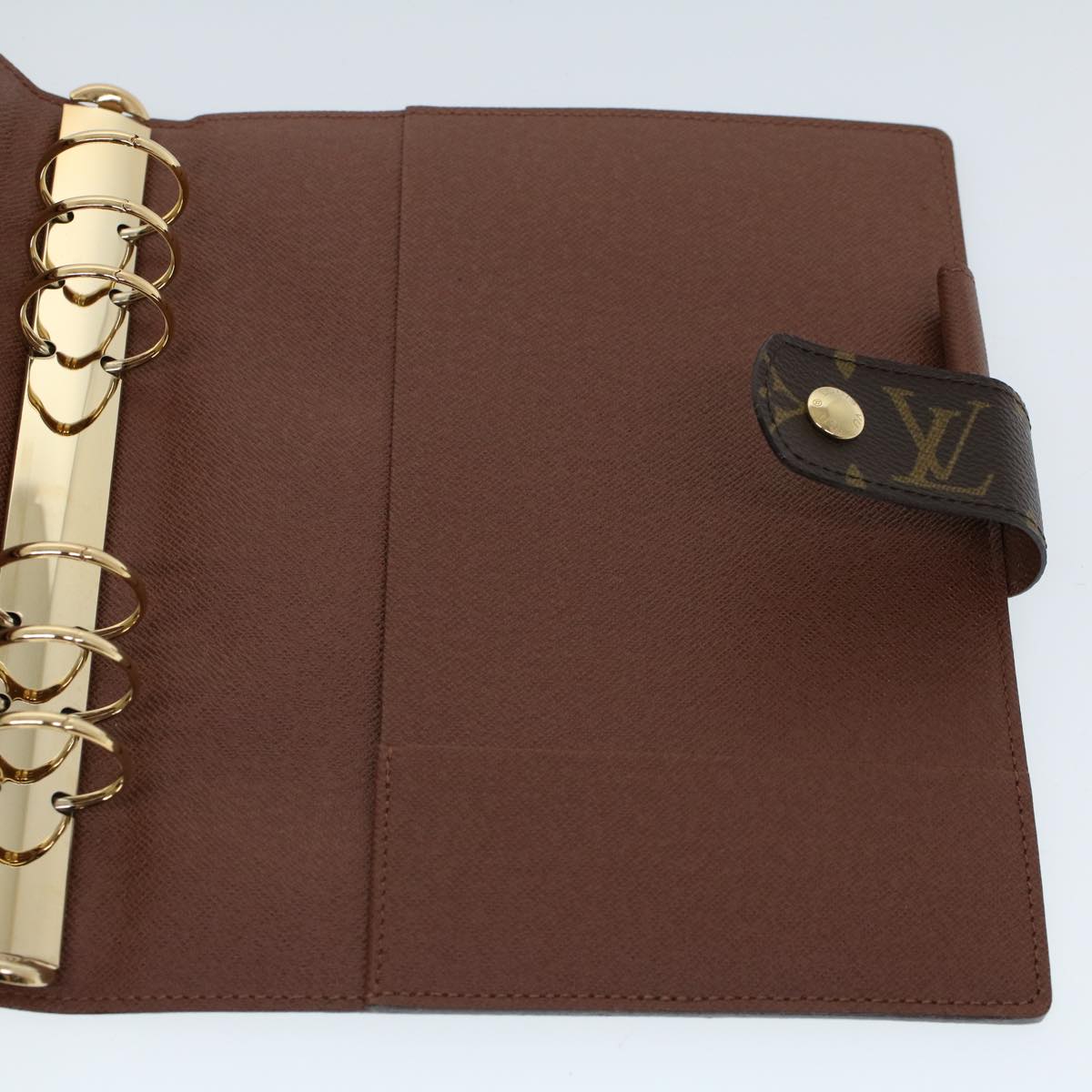 LOUIS VUITTON Monogram Agenda GM Day Planner Cover R20006 LV Auth 52994