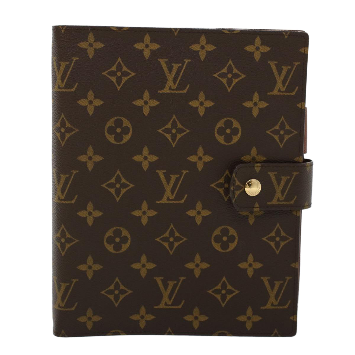 LOUIS VUITTON Monogram Agenda GM Day Planner Cover R20006 LV Auth 52994