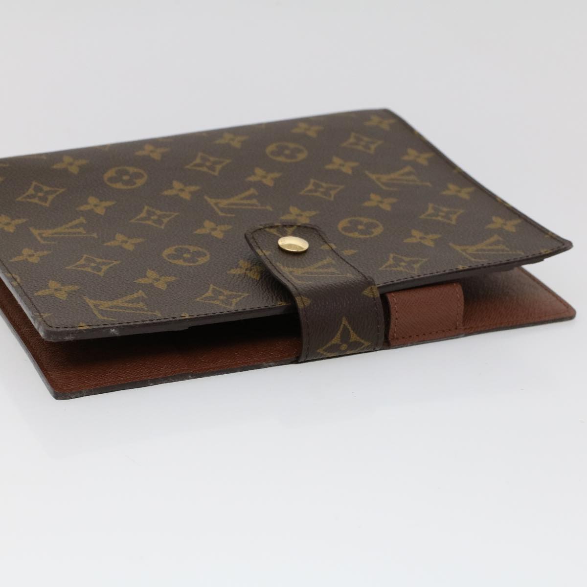 LOUIS VUITTON Monogram Agenda GM Day Planner Cover R20006 LV Auth 52994