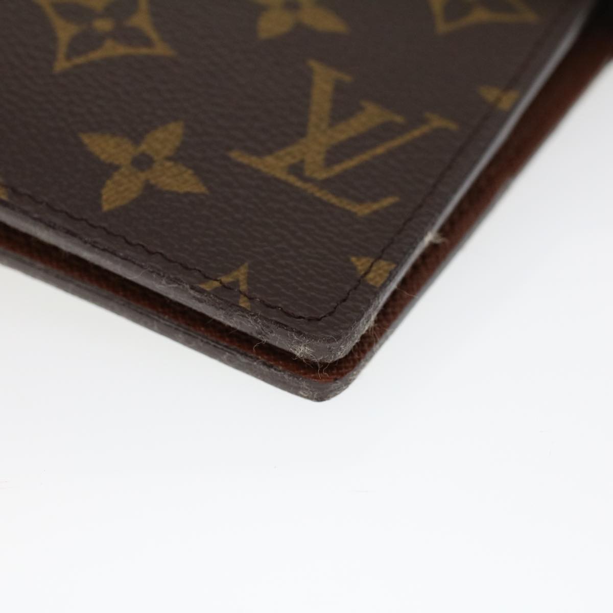 LOUIS VUITTON Monogram Agenda GM Day Planner Cover R20006 LV Auth 52994