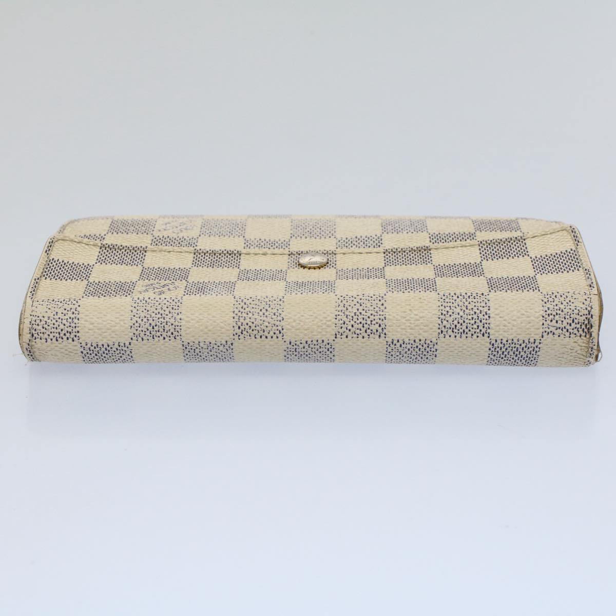 LOUIS VUITTON Damier Azur Portefeuille Sarah Long Wallet N63208 LV Auth 53032