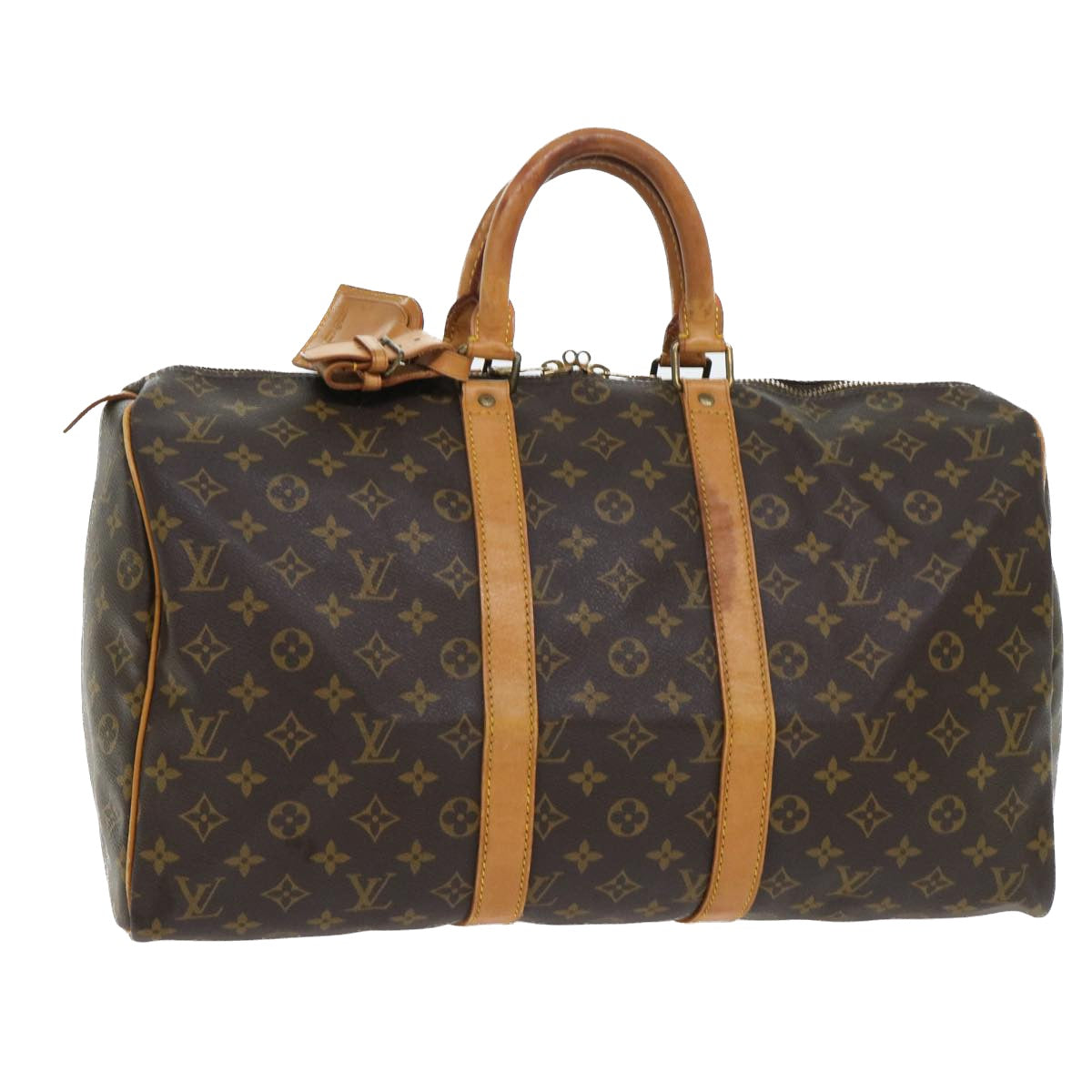 LOUIS VUITTON Monogram Keepall 45 Boston Bag M41428 LV Auth 53093