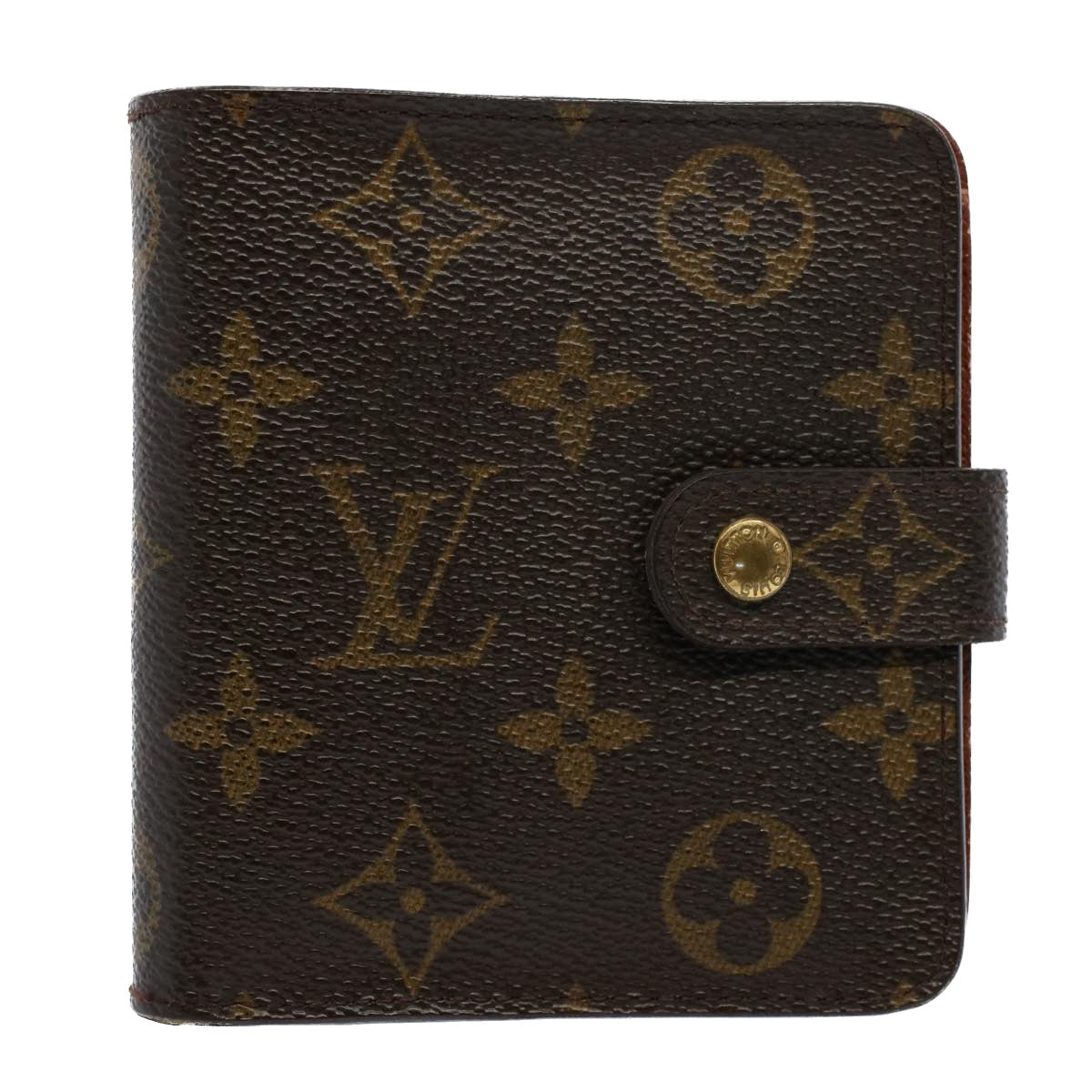 LOUIS VUITTON Monogram Compact Zip Wallet M61667 LV Auth 53117