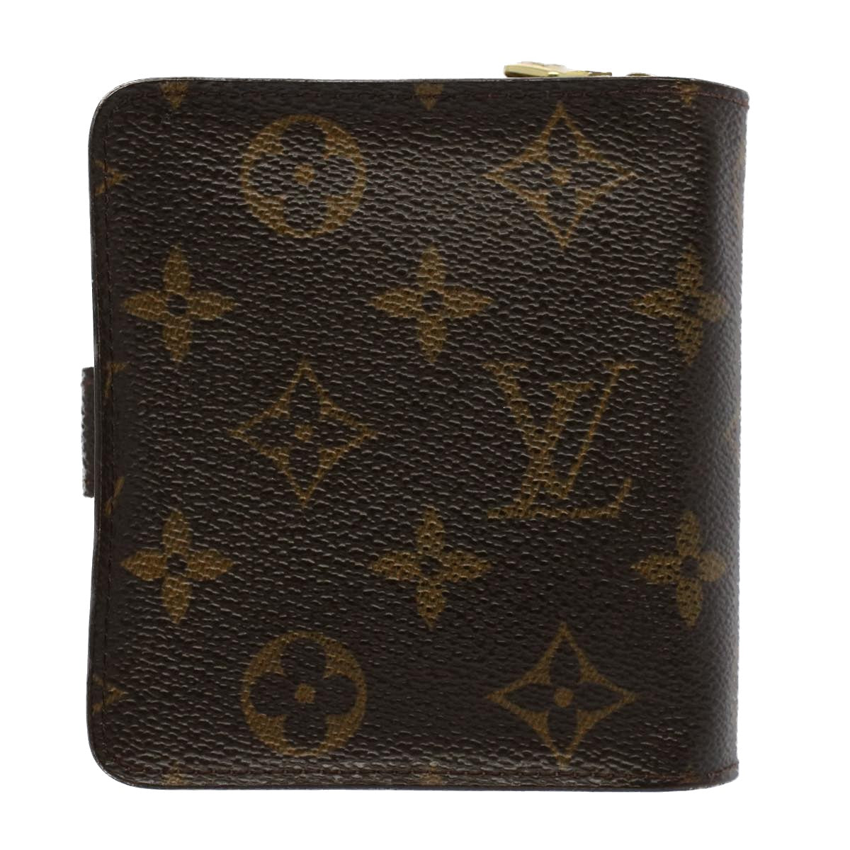 LOUIS VUITTON Monogram Compact Zip Wallet M61667 LV Auth 53117