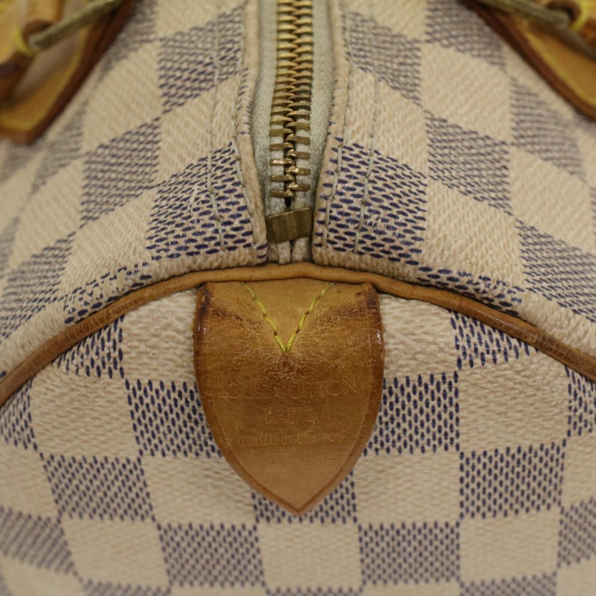 LOUIS VUITTON Damier Azur Speedy 25 Hand Bag N41534 LV Auth 53125