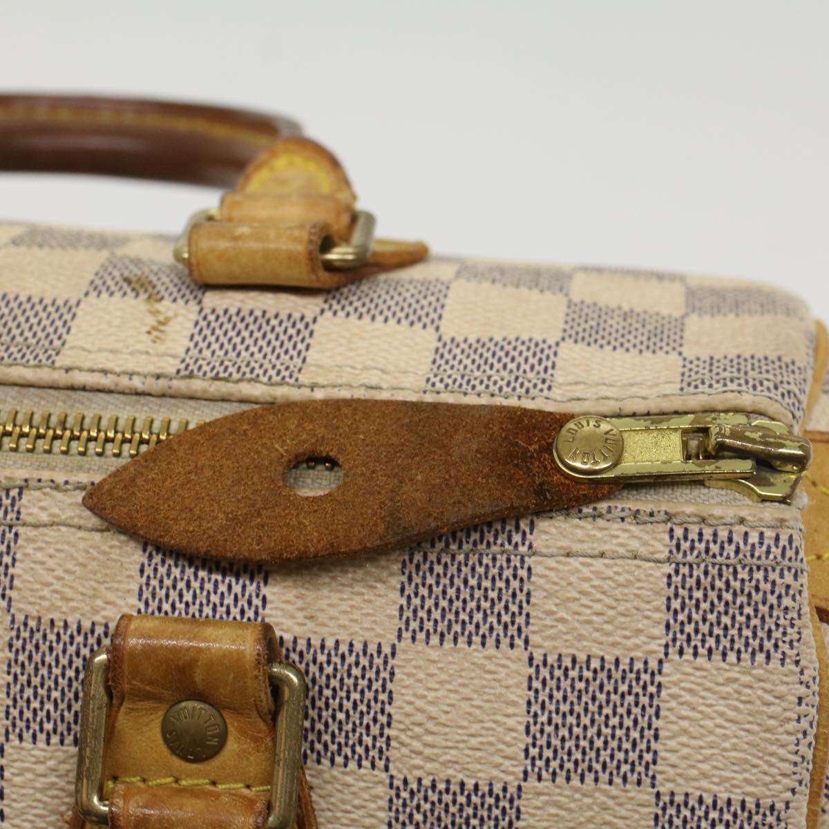 LOUIS VUITTON Damier Azur Speedy 25 Hand Bag N41534 LV Auth 53125