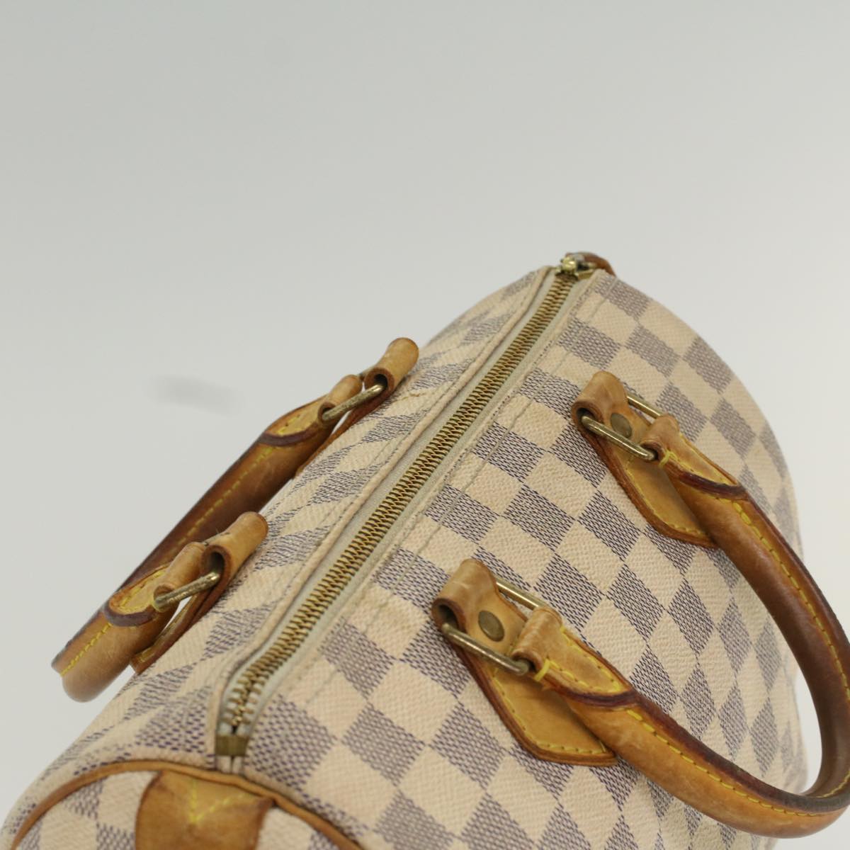 LOUIS VUITTON Damier Azur Speedy 25 Hand Bag N41534 LV Auth 53125