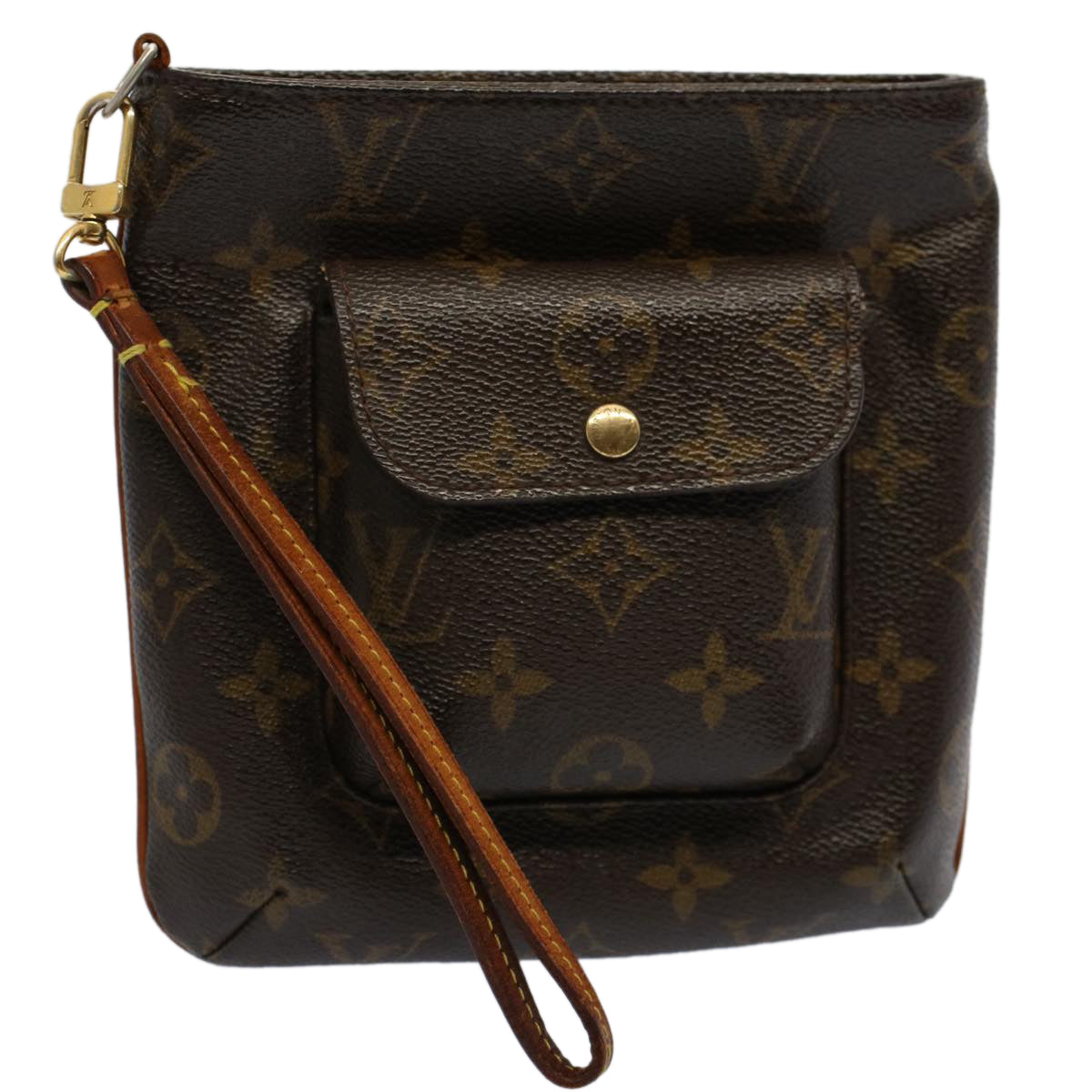 LOUIS VUITTON Monogram Partition Pouch M51901 LV Auth 53162