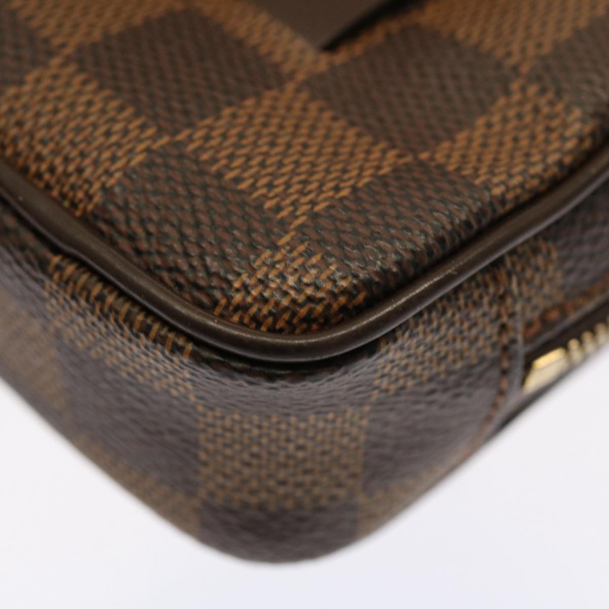 LOUIS VUITTON Damier Ebene Etui Okapi PM Pouch N61738 LV Auth 53164