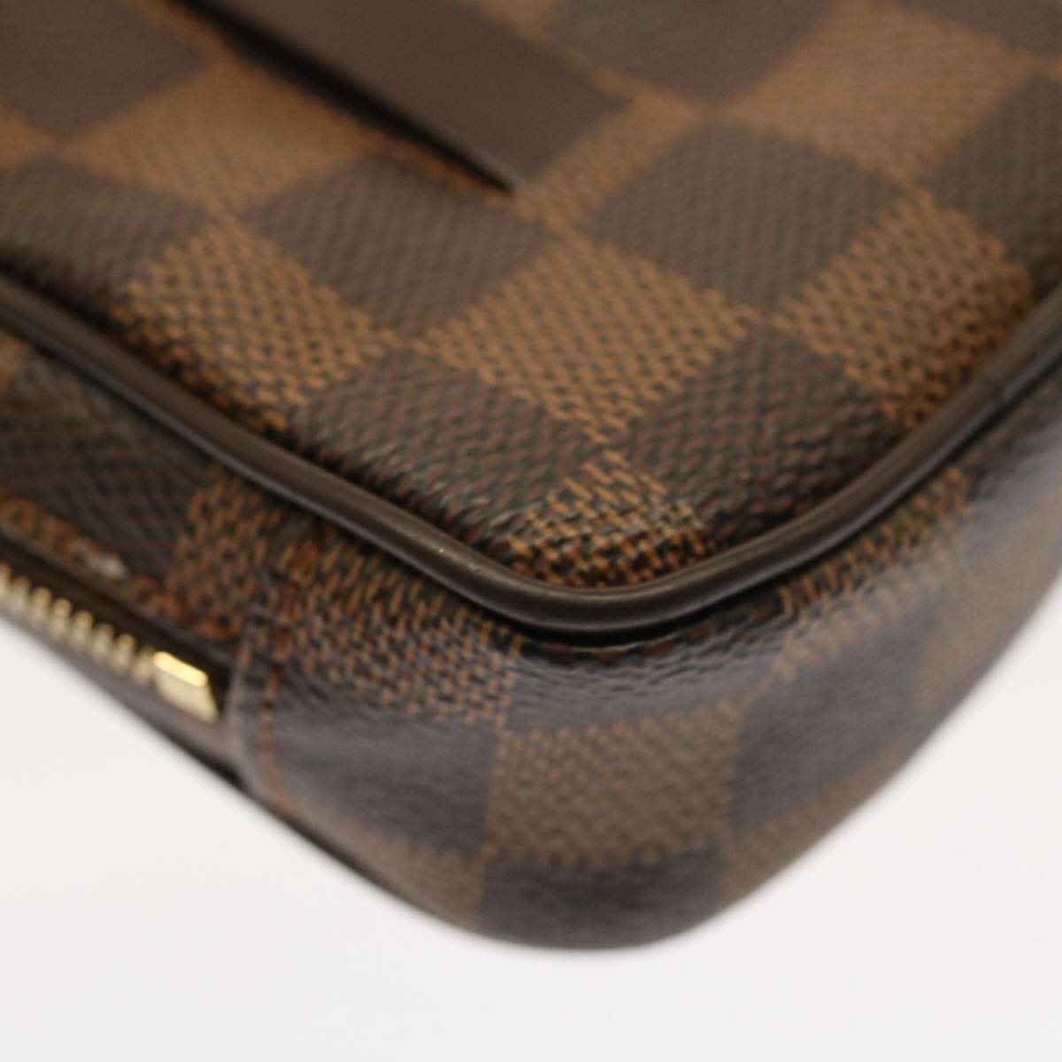 LOUIS VUITTON Damier Ebene Etui Okapi PM Pouch N61738 LV Auth 53164