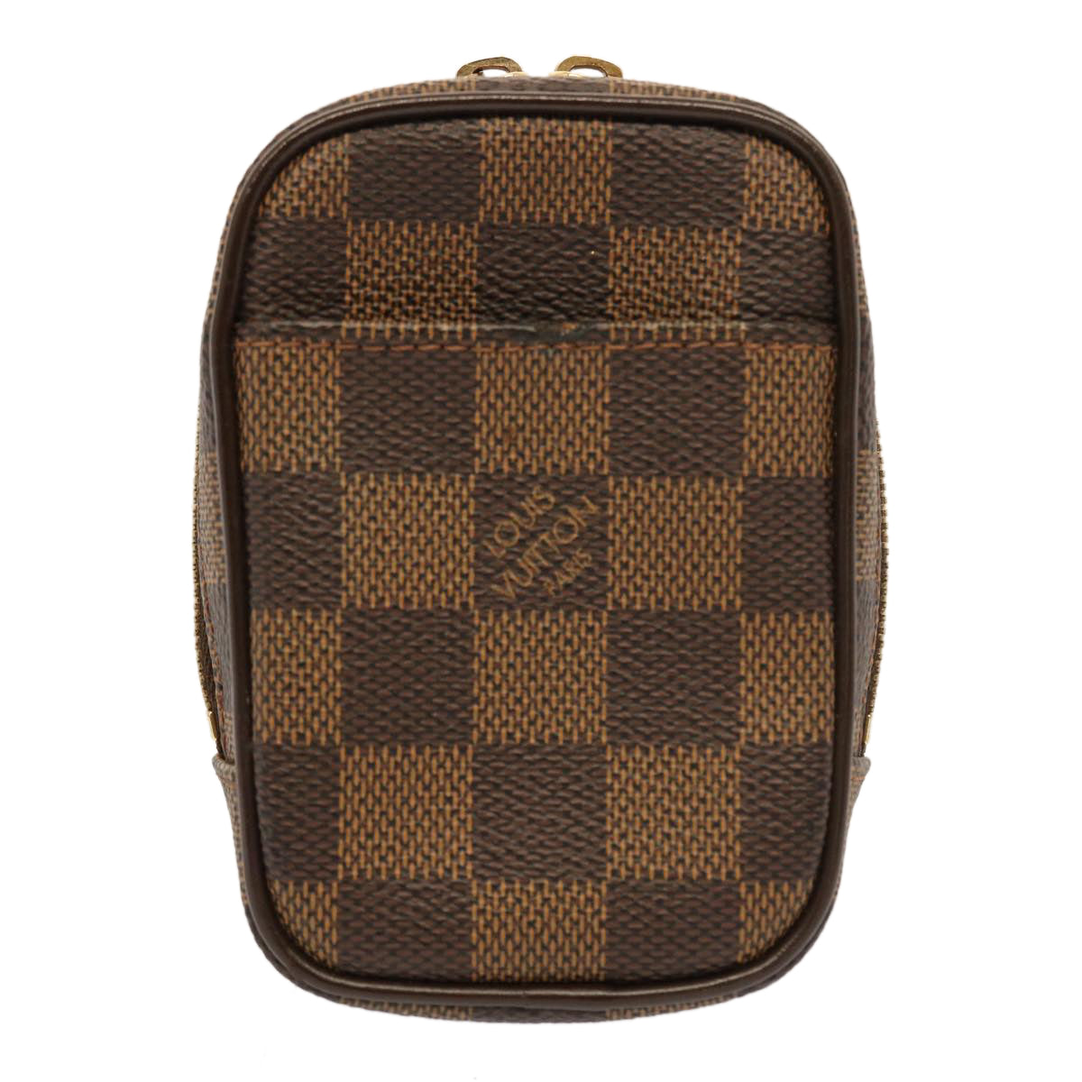 LOUIS VUITTON Damier Ebene Etui Okapi PM Pouch N61738 LV Auth 53164