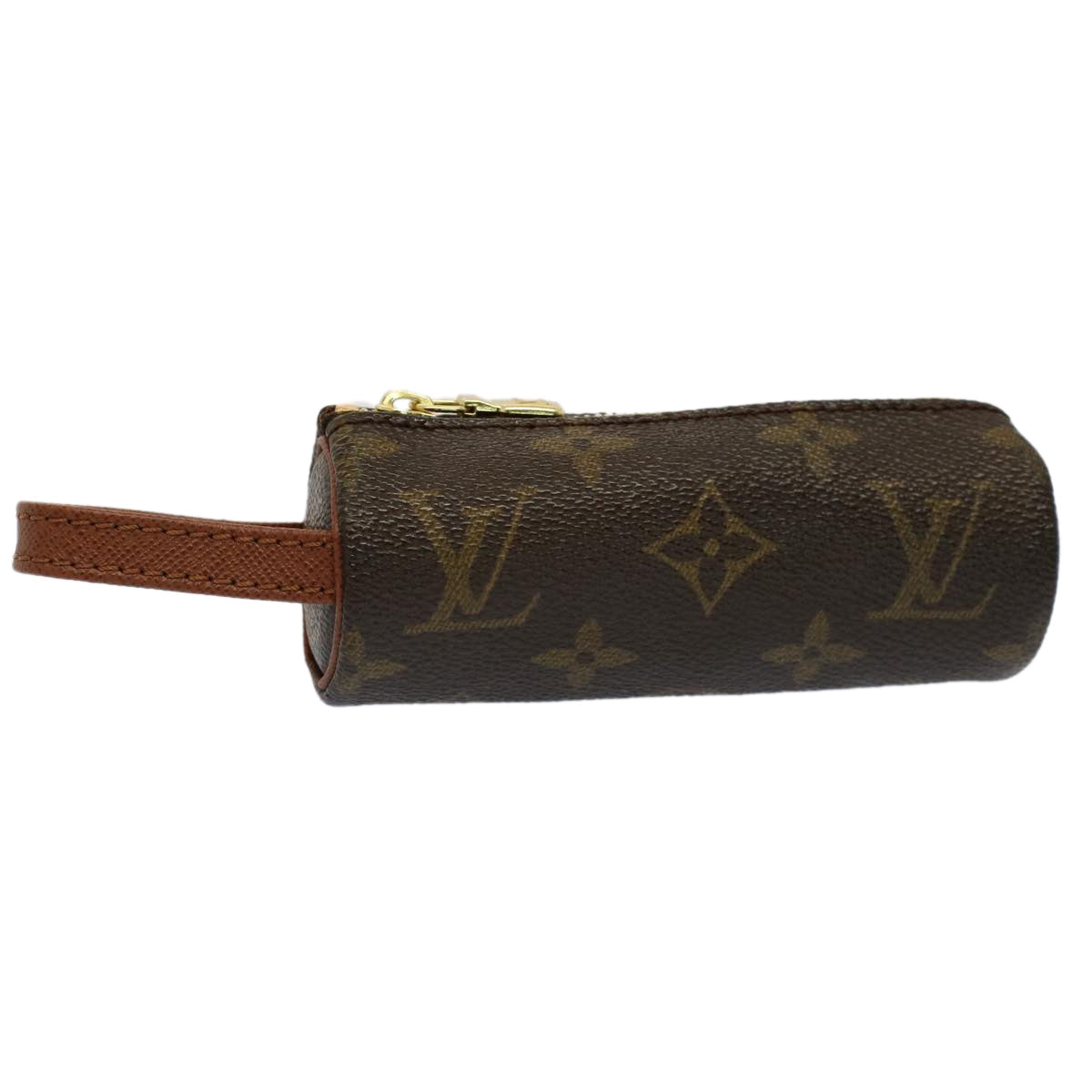 LOUIS VUITTON Monogram Etui 3 Ball de Golf Pouch M58249 LV Auth 53165