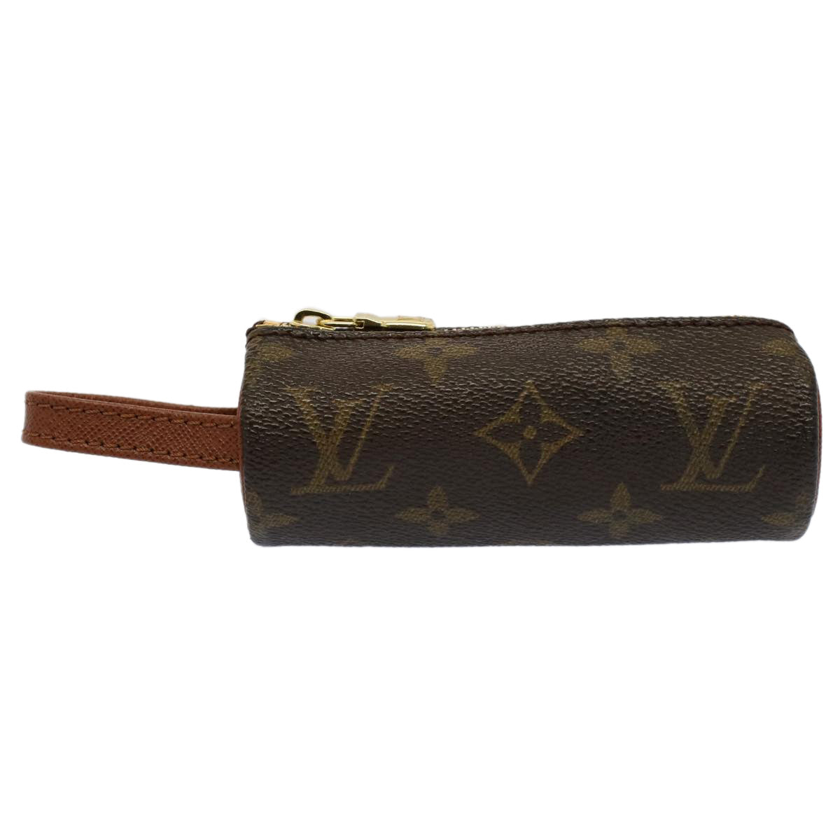 LOUIS VUITTON Monogram Etui 3 Ball de Golf Pouch M58249 LV Auth 53165