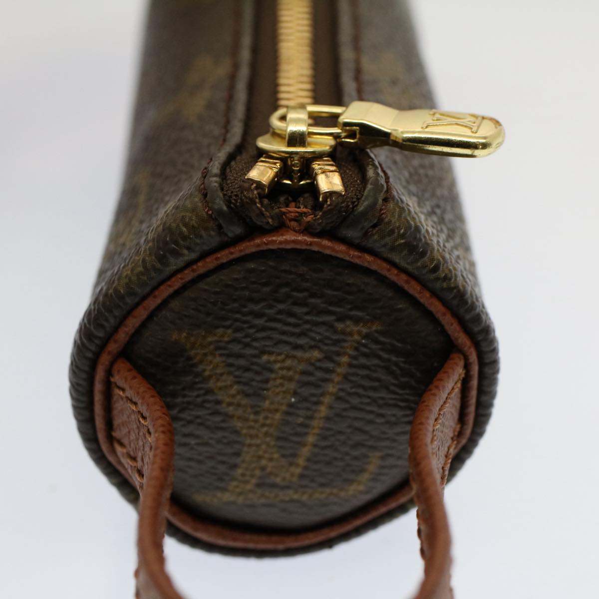 LOUIS VUITTON Monogram Etui 3 Ball de Golf Pouch M58249 LV Auth 53165