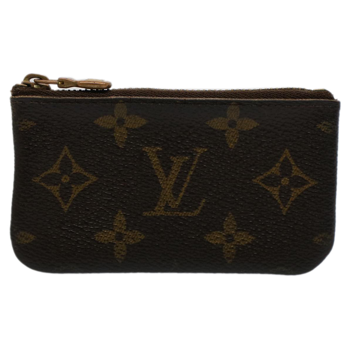 LOUIS VUITTON Monogram Pochette Cles Coin Purse M62650 LV Auth 53168