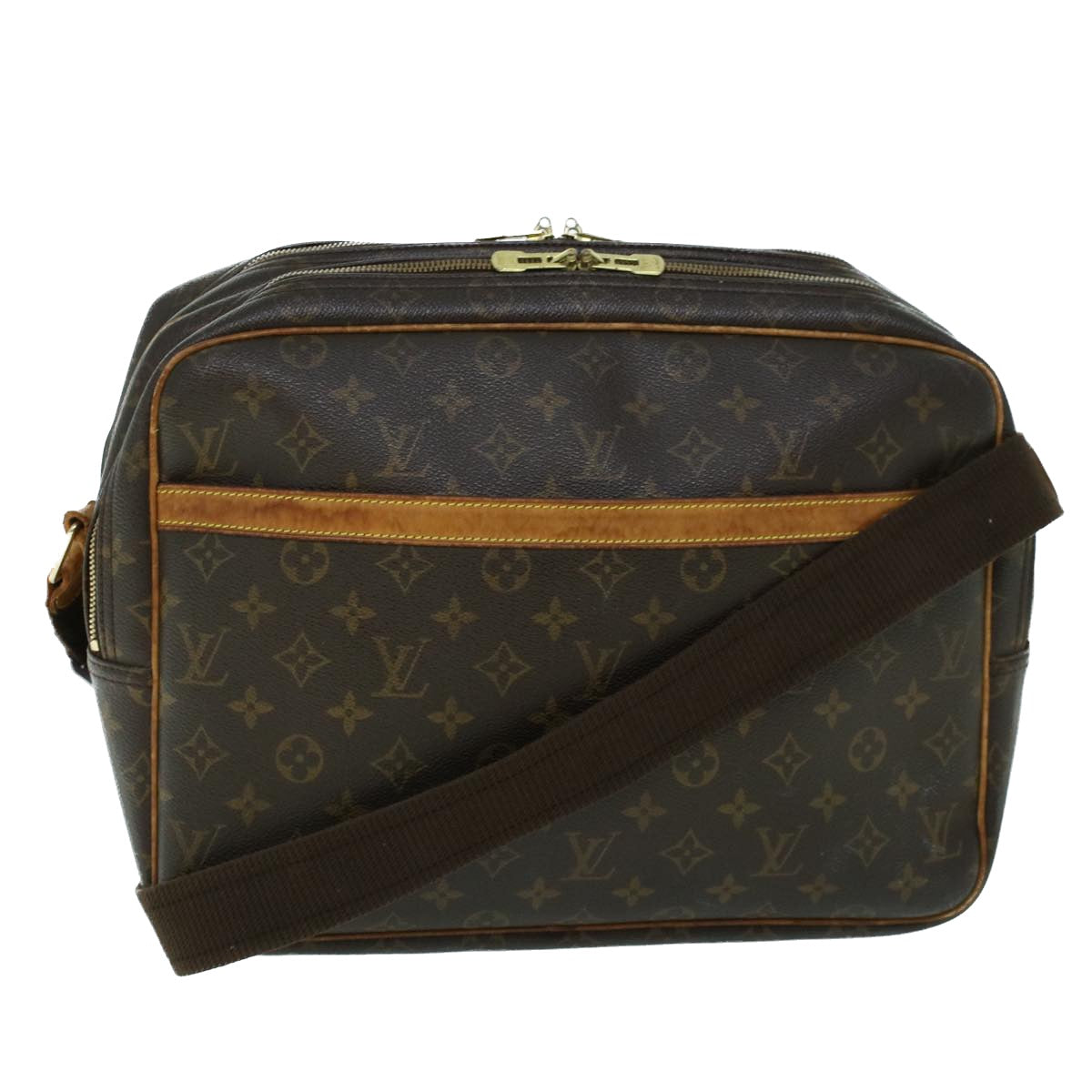 LOUIS VUITTON Monogram Reporter GM Shoulder Bag M45252 LV Auth 53184