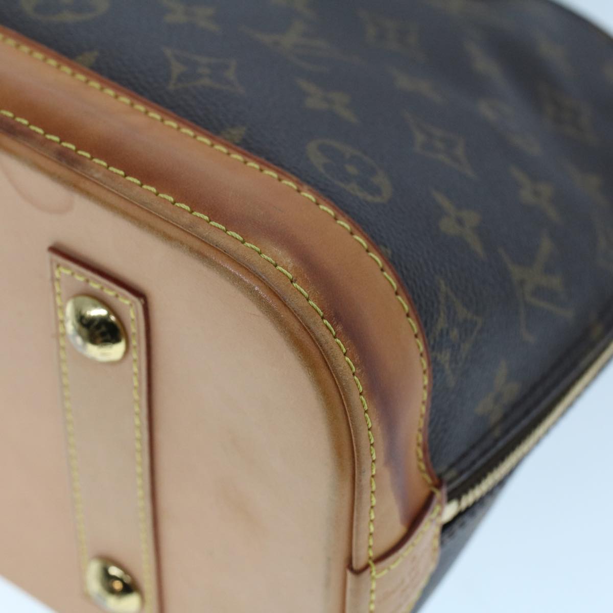 LOUIS VUITTON Monogram Alma Hand Bag M51130 LV Auth 53187