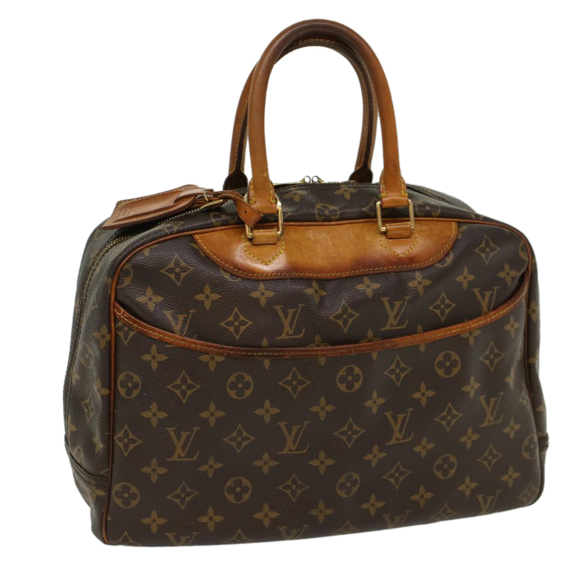 LOUIS VUITTON Monogram Deauville Hand Bag M47270 LV Auth 53189