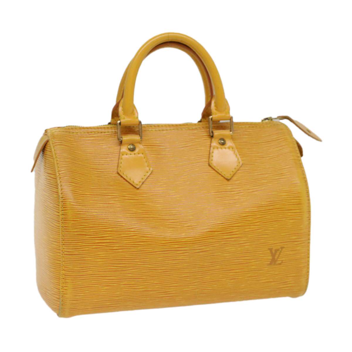 LOUIS VUITTON Epi Speedy 25 Hand Bag Tassili Yellow M43019 LV Auth 53227