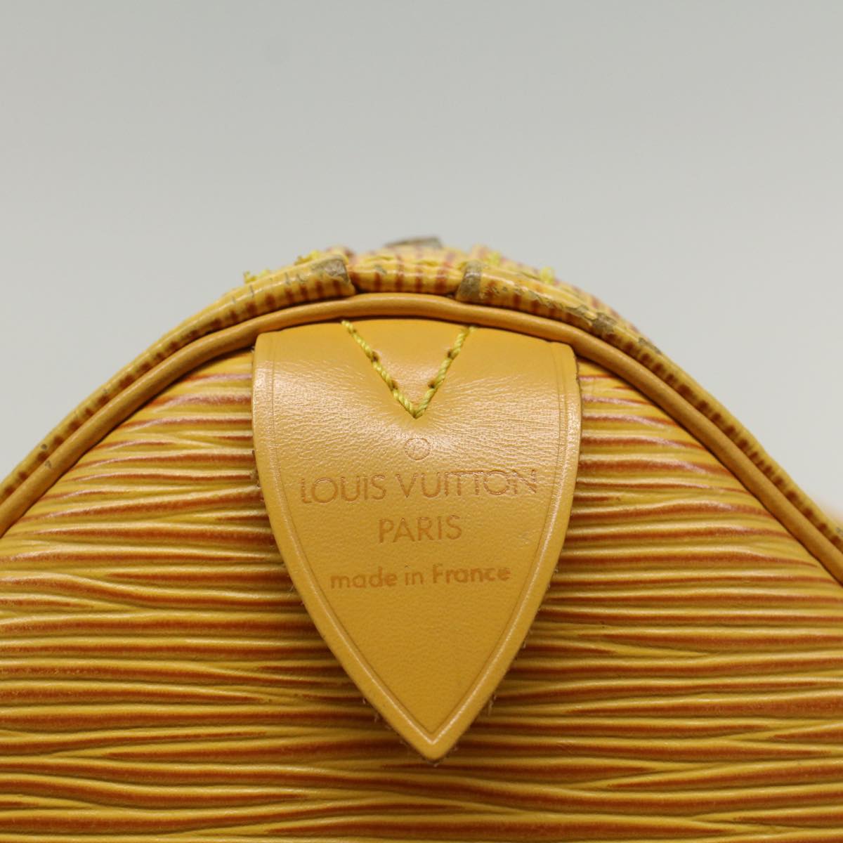 LOUIS VUITTON Epi Speedy 25 Hand Bag Tassili Yellow M43019 LV Auth 53227