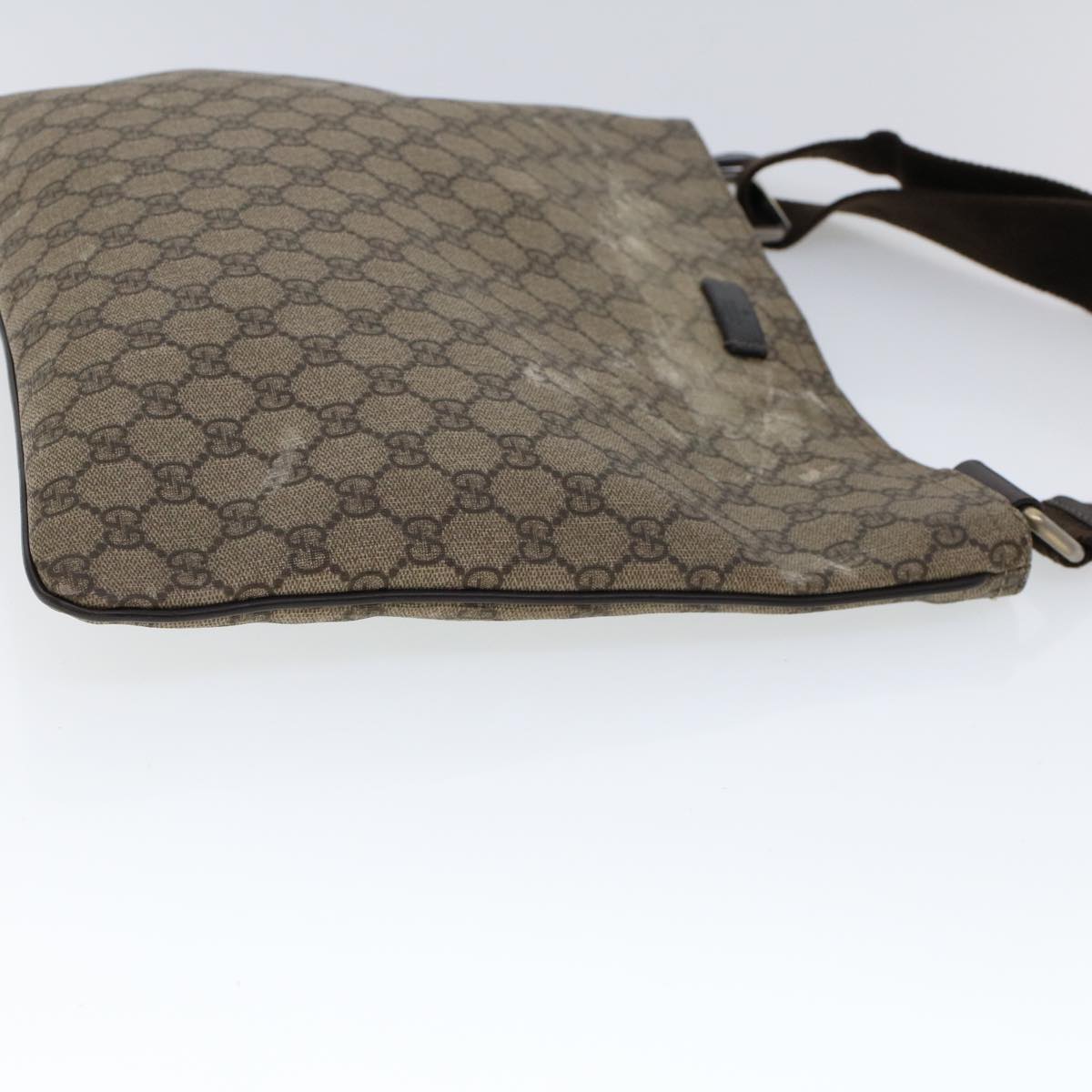 GUCCI GG Canvas Shoulder Bag Coated Canvas Beige Auth 53267