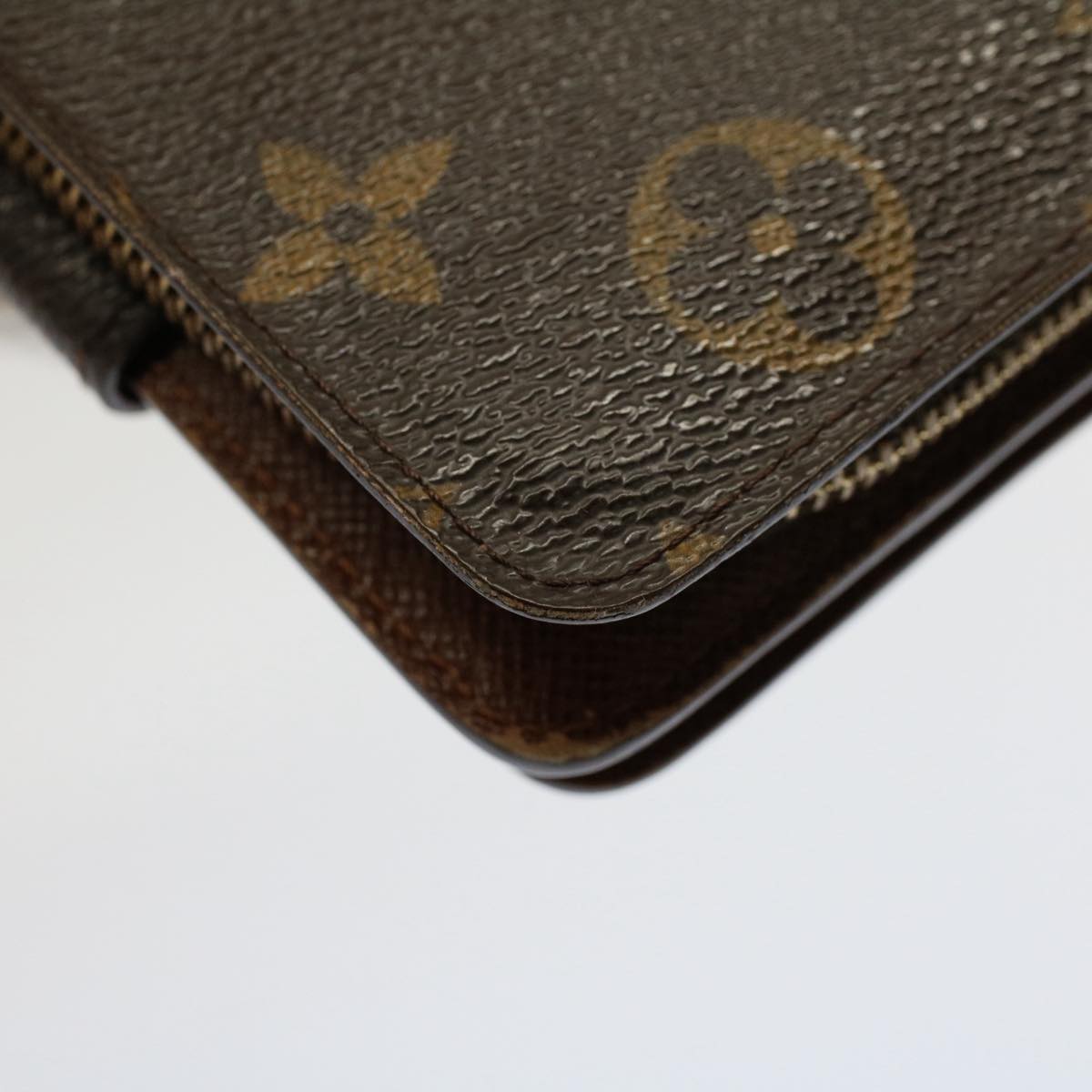 LOUIS VUITTON Monogram Compact Zip Wallet M61667 LV Auth 53298