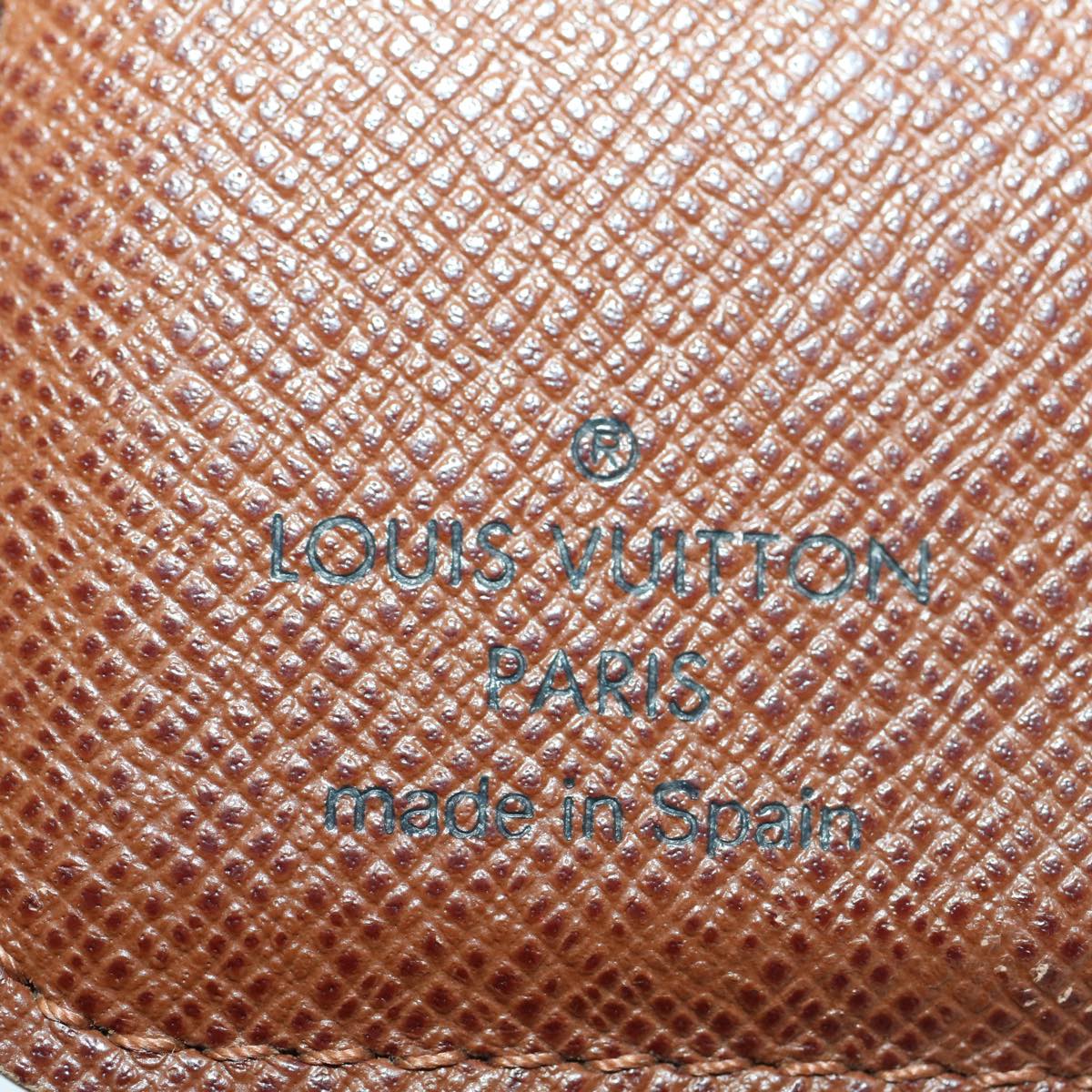 LOUIS VUITTON Monogram Compact Zip Wallet M61667 LV Auth 53298