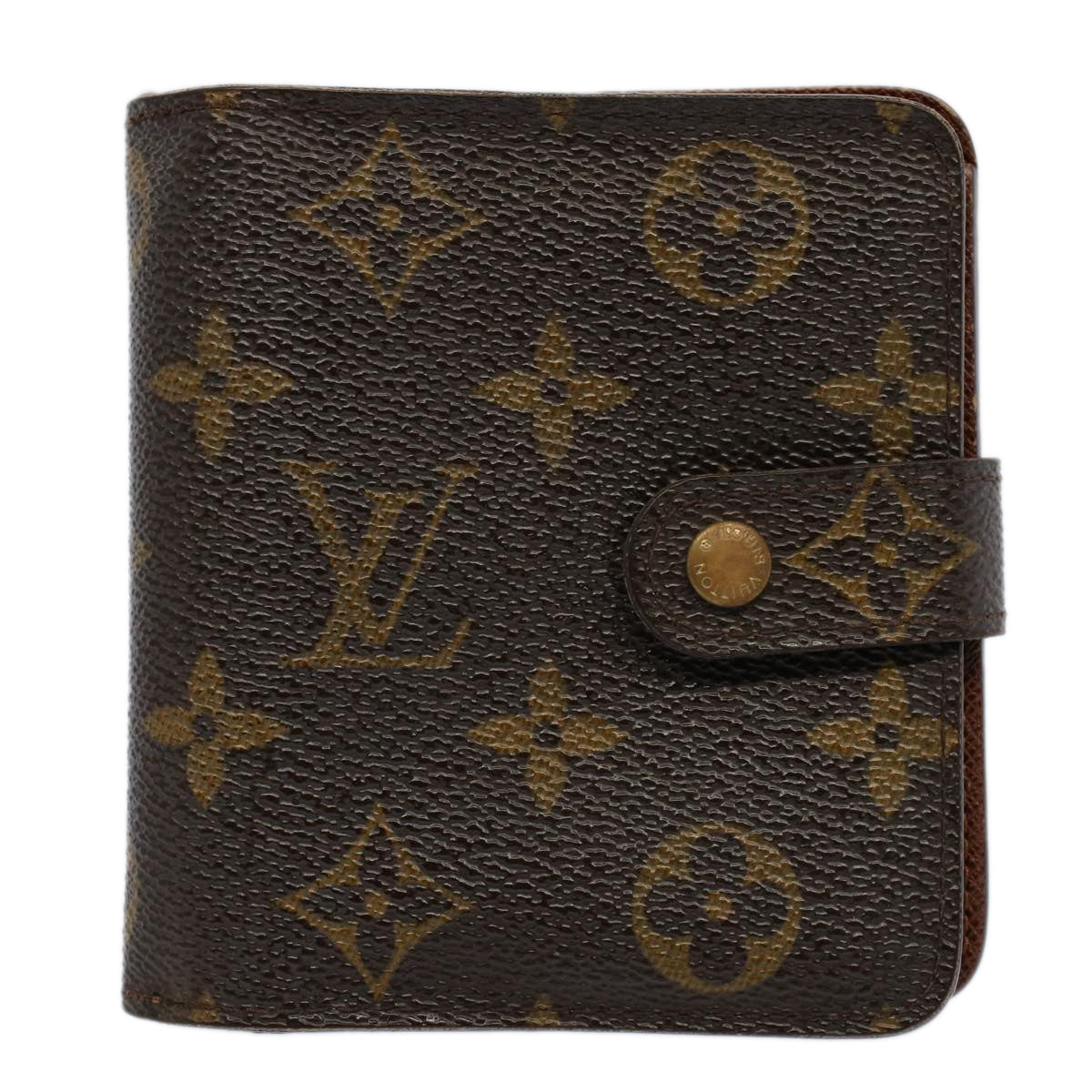 LOUIS VUITTON Monogram Compact Zip Wallet M61667 LV Auth 53298