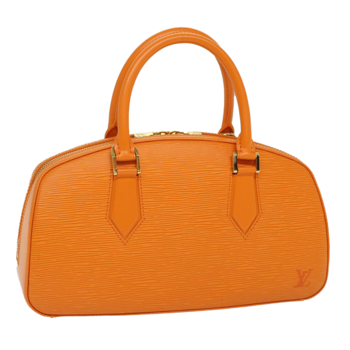 LOUIS VUITTON Epi jasmine Hand Bag 2way Orange Mandarin M5208H LV Auth 53312