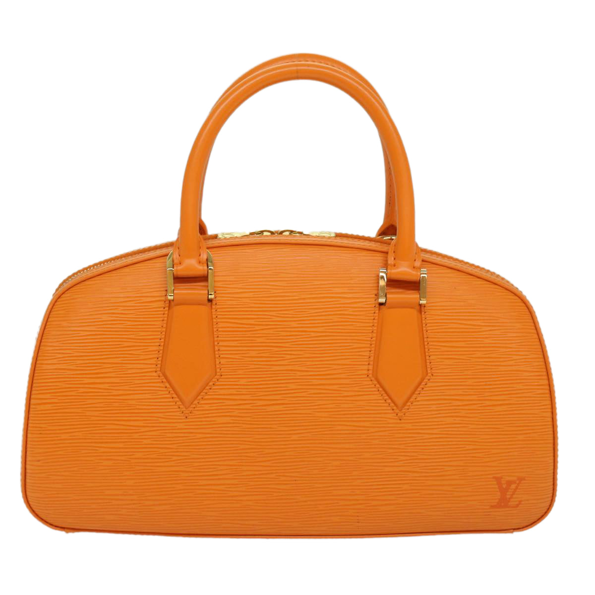 LOUIS VUITTON Epi jasmine Hand Bag 2way Orange Mandarin M5208H LV Auth 53312