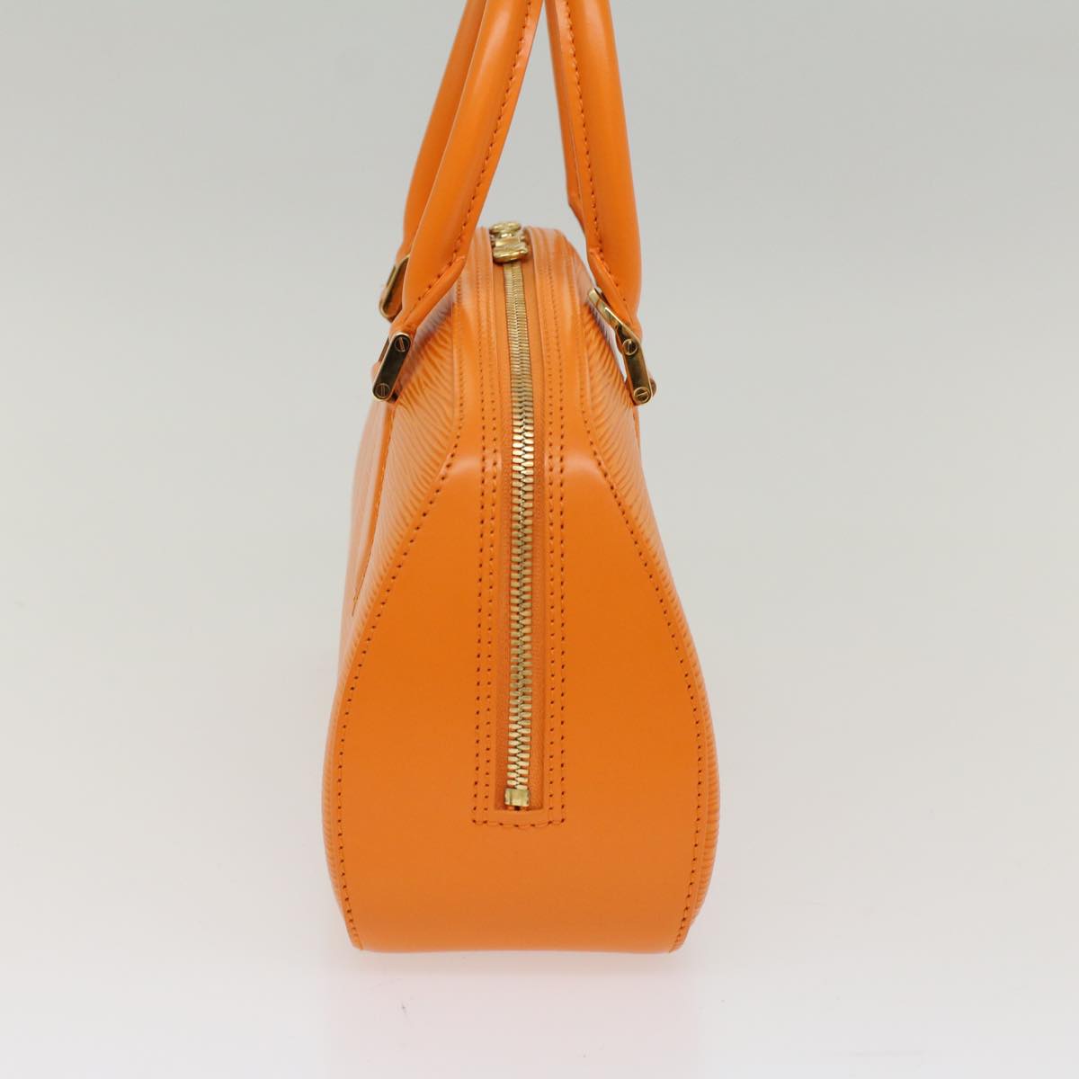 LOUIS VUITTON Epi jasmine Hand Bag 2way Orange Mandarin M5208H LV Auth 53312