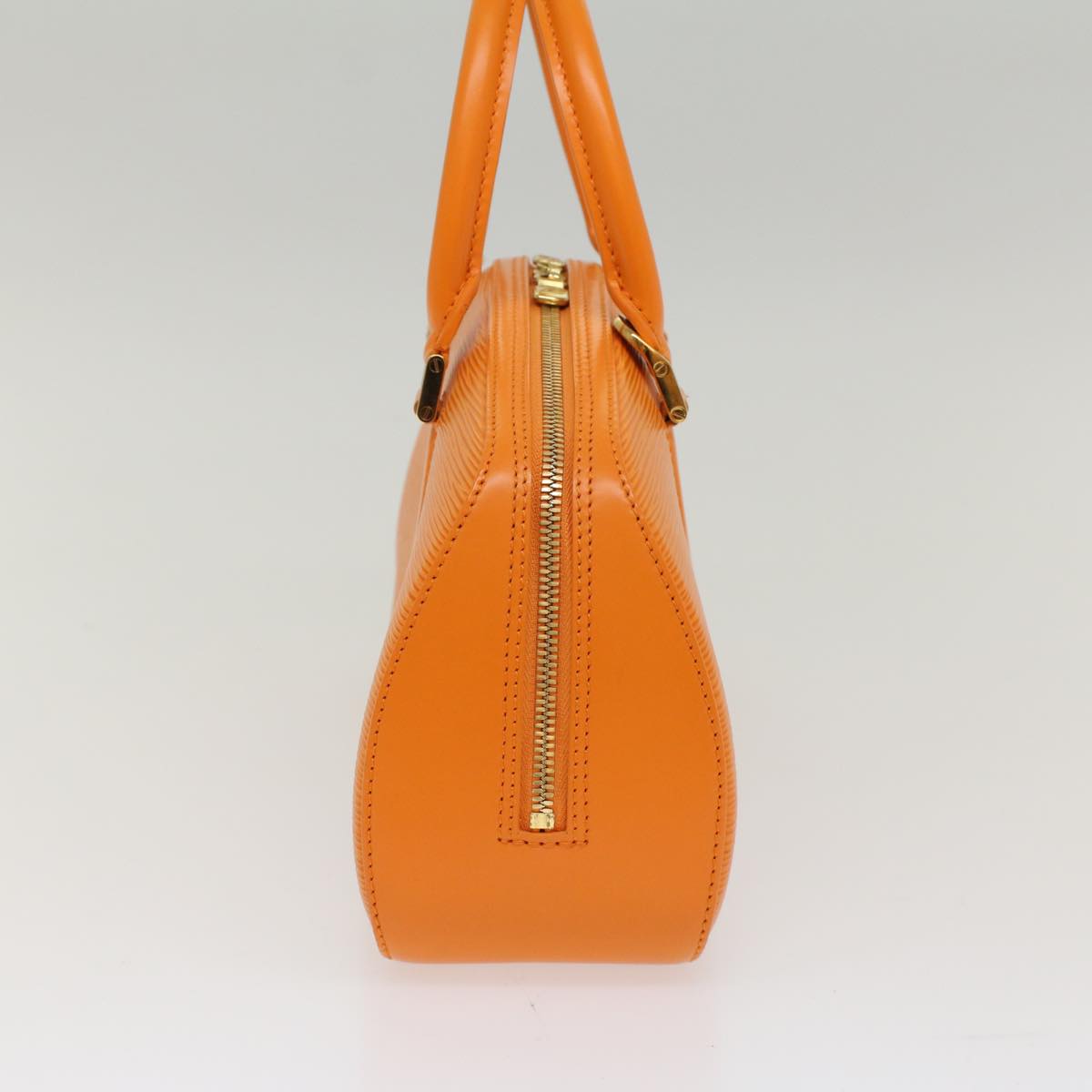 LOUIS VUITTON Epi jasmine Hand Bag 2way Orange Mandarin M5208H LV Auth 53312