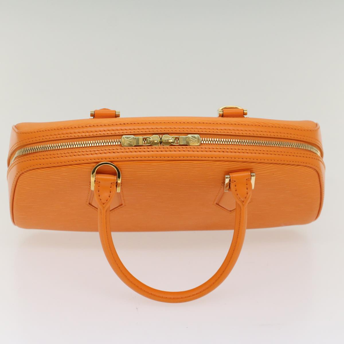 LOUIS VUITTON Epi jasmine Hand Bag 2way Orange Mandarin M5208H LV Auth 53312