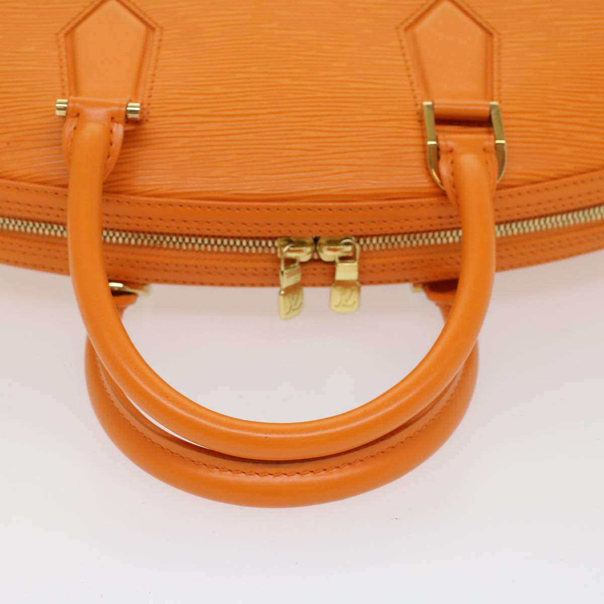 LOUIS VUITTON Epi jasmine Hand Bag 2way Orange Mandarin M5208H LV Auth 53312